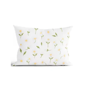 Koupit Online Bavlněný povlak na polštář Renforcé 40 x 60 cm - Sedmikrásky bílé