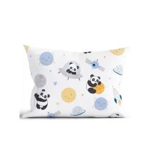 Bavlněný povlak na polštář Renforcé 40 x 60 cm - Vesmírná panda Víkendová Akce