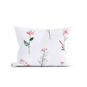 Bavlněný povlak na polštář Renforcé 50 x 70 cm - Vlčí máky bílé Koupit Online