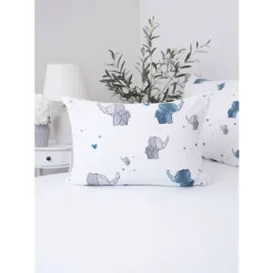 Bavlněný povlak na polštář Renforcé 50 x 70 cm - Sloni Poslední Šance
