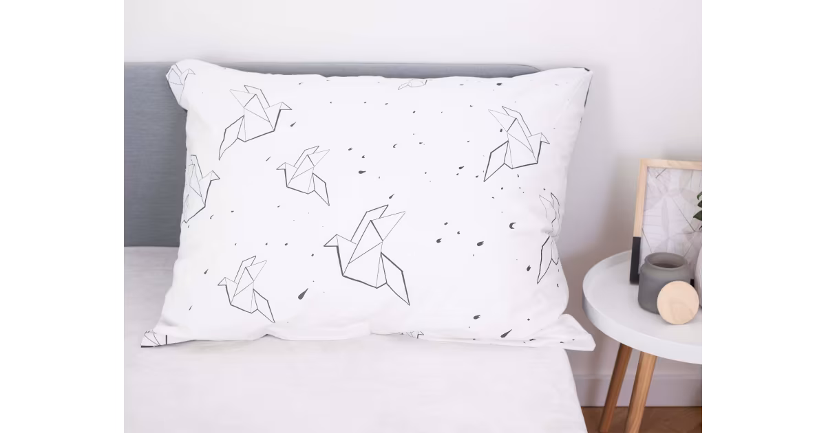 Nová Kolekce Bavlněný povlak na polštář Renforcé 70 x 90 cm - Birds origami
