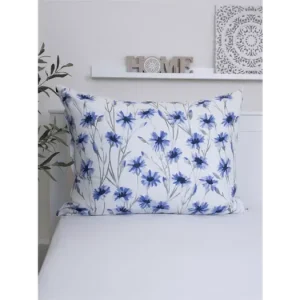 Bavlněný povlak na polštář Renforcé 70 x 90 cm - Chrpa modrá Nízká Cena