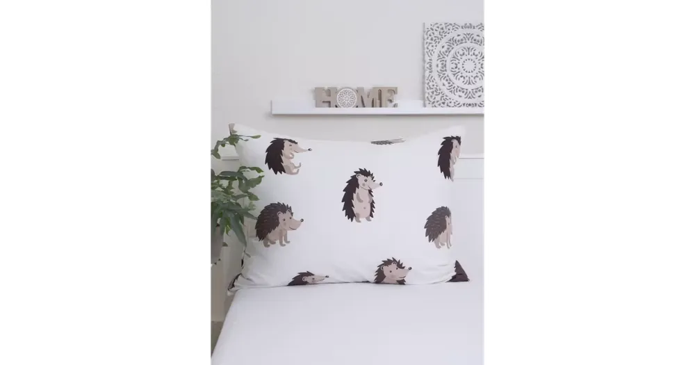 Bavlněný povlak na polštář Renforcé 70 x 90 cm - Ježečci Akční Nabídka