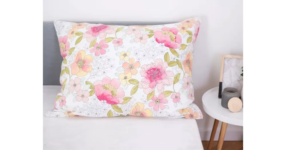 Hit Sezóny Bavlněný povlak na polštář Renforcé 70 x 90 cm - Květinky L02