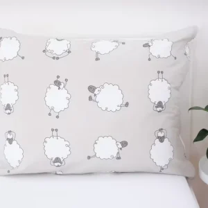 Bavlněný povlak na polštář Renforcé 70 x 90 cm - Ovečky Morning Yoga Akční Cena