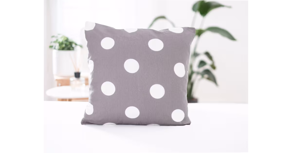 Nejlepší Volba Bavlněný povlak na polštářek Renforcé 40 × 40 cm – Carolina šedo-hnědé 2 ks