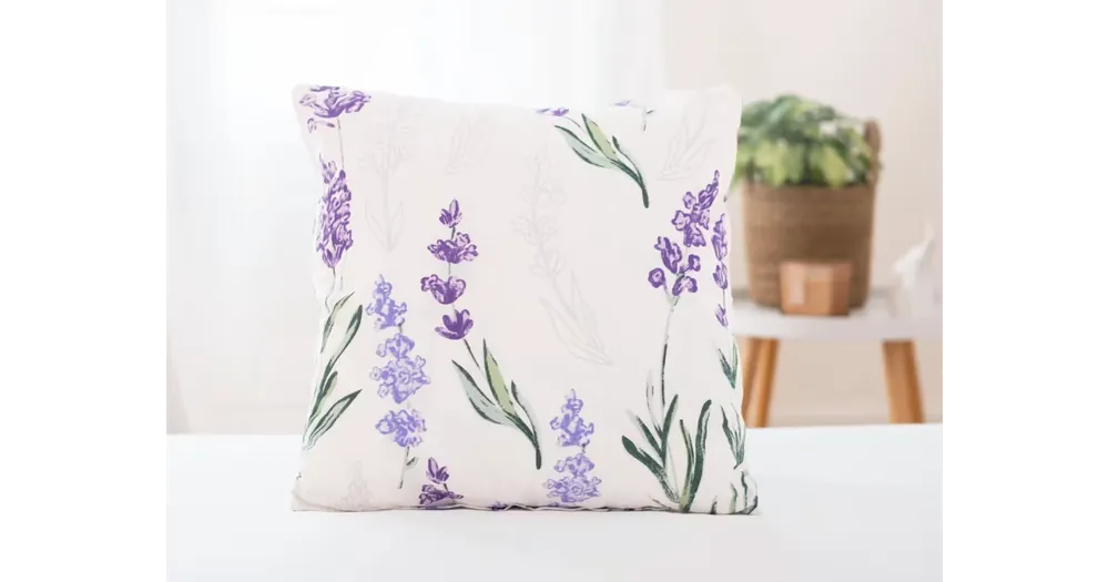 Bavlněný povlak na polštářek Renforcé 40 × 40 cm – Levandule Bezpečná Platba