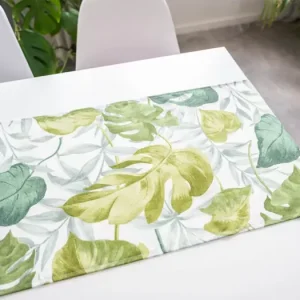 Originální Běhoun Monstera – 40 × 140 cm zelená