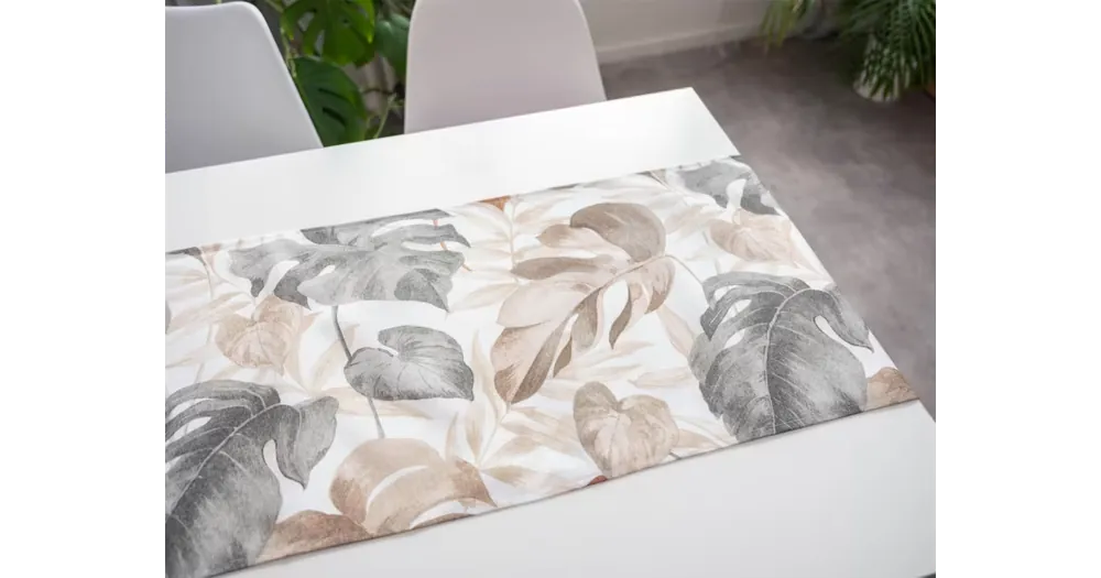 Ihned K Objednání Běhoun Monstera – 40 × 180 cm béžová