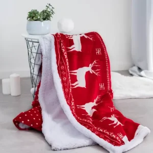 Horká Nabídka Beránková deka 150 × 200 cm – Sob red