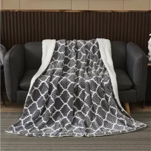 Beránková deka 150 × 200 cm – Castle šedá Akční Nabídka