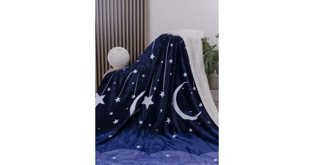 Beránková deka mikroplyš Exclusive 150 × 200 cm – Noční obloha Originální