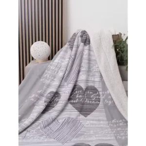 Omezená Nabídka Beránková deka mikroplyš 150 × 200 cm – Selina šedohnědé