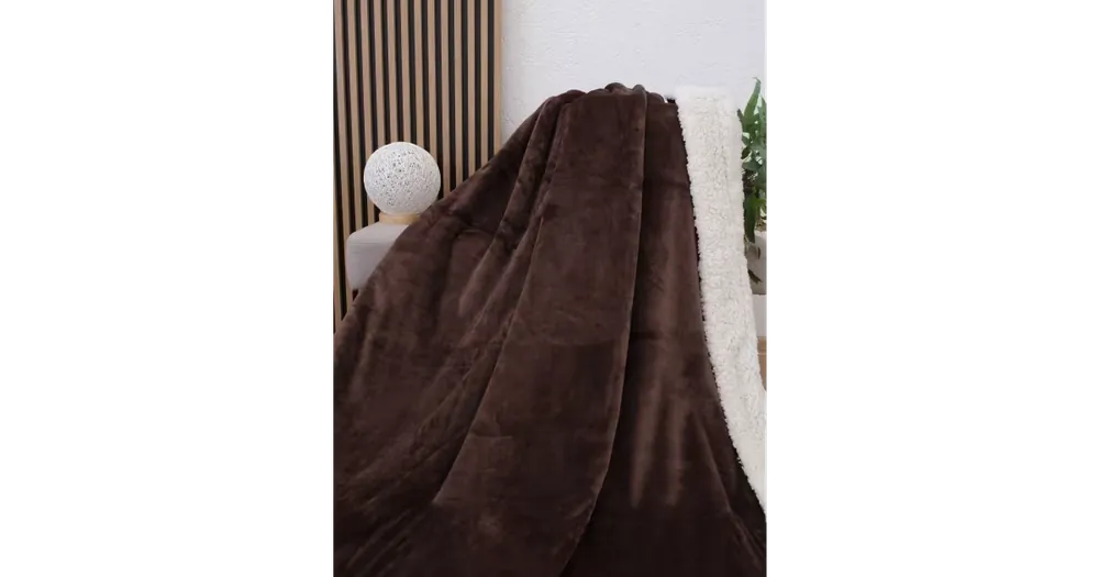 Nejprodávanější Beránková deka mikroplyš Exclusive 220 × 200 cm – Laura tmavě hnědá