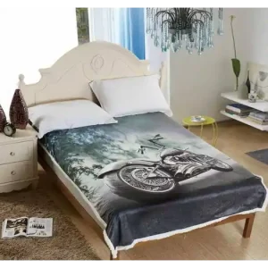 Levný BERÁNKOVÁ DEKA S 3D EFEKTEM - Harley-Davidson