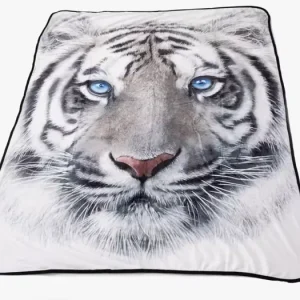 Deka mikroplyš 120 × 150 cm – White Tiger Přímo Od Výrobce