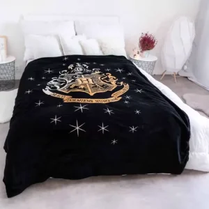 Top Prodej Deka mikroplyš 150 × 200 cm – Harry Potter Erb Bradavic Gold