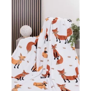 Originální Deka mikroplyš 150 × 200 cm – Lišky 02