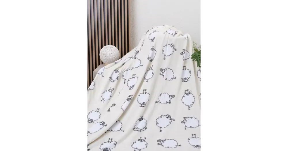 Deka mikroplyš 150 × 200 cm – Ovečky Morning Yoga Cenová Bomba