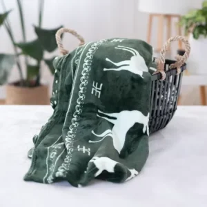 Super Cena Deka mikroplyš 150 × 200 cm – Sob green