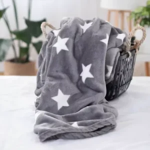 Přímo Od Výrobce Deka mikroplyš 150 × 200 cm – Stars grey