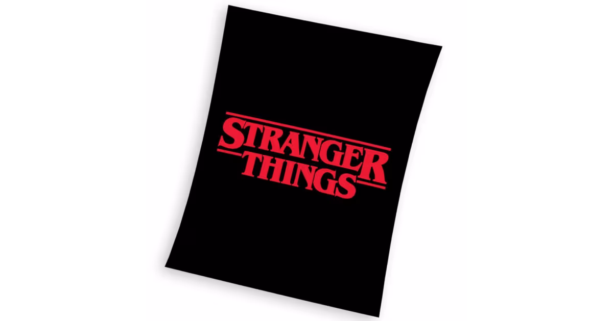 Speciální Cena Deka mikroplyš 150 × 200 cm – Stranger Things Black