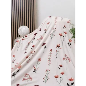 Časově Omezené Deka mikroplyš 150 × 200 cm – Vlčí máky béžové