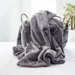 Pouze Dnes Deka mikroplyš 200 × 220 cm – Tmavě šedá