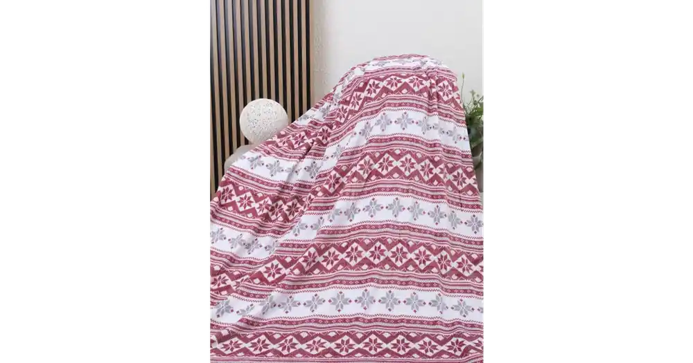 Dokud Zásoby Vydrží Deka mikroplyš 220 × 200 cm – Winter červené