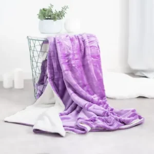 Nová Kolekce Beránková deka mikroplyš 140 × 200 cm – světle fialová