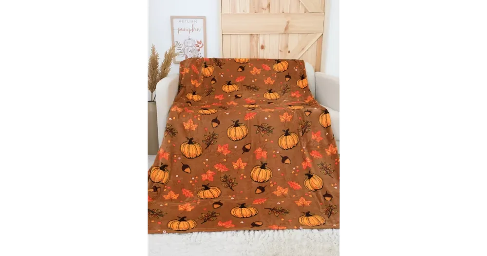 Deka mikroplyš Exclusive 150 × 200 cm – Dýňové kouzlo Akční Nabídka