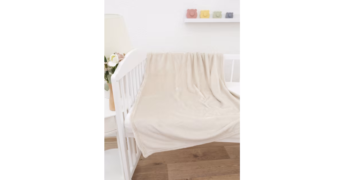 Ověřený Dětská deka do postýlky mikroplyš Exclusive 80 × 100 cm – Laura přírodní
