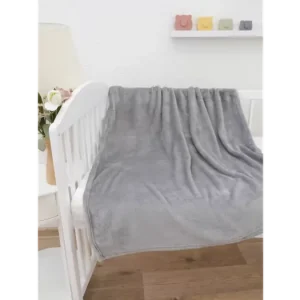 Dětská deka do postýlky mikroplyš Exclusive 80 × 100 cm – Laura světle šedá Časově Omezené