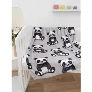 Vrácení Zdarma Dětská deka do postýlky mikroplyš Exclusive 80 × 100 cm – Panda