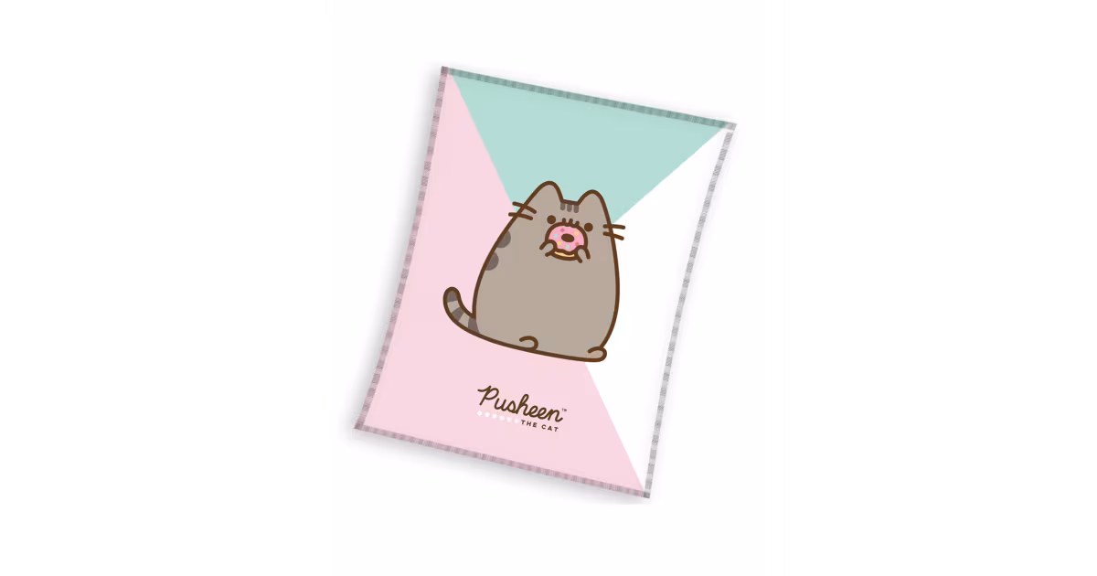 Zlevněný Dětská mikroplyšová deka 150 x 200 cm - Kočička Pusheen Koblížek