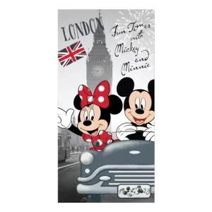 Dětská osuška 70 × 140 cm ‒ Mickey a Minnie v Londýně Finální Výprodej