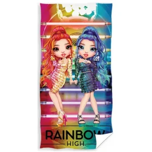 Sleva Dětská osuška 70 × 140 cm ‒ Panenky Rainbow High Fashion Party