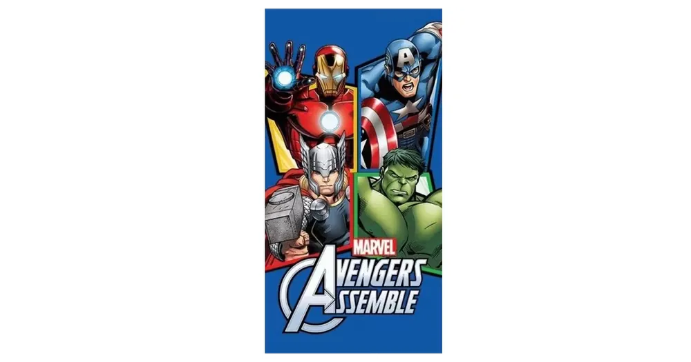 Dětská osuška AVENGERS - modrá 70x140cm Vrácení Zdarma