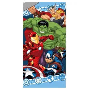 Novinka Dětská osuška AVENGERS - světle modrá 70x140cm