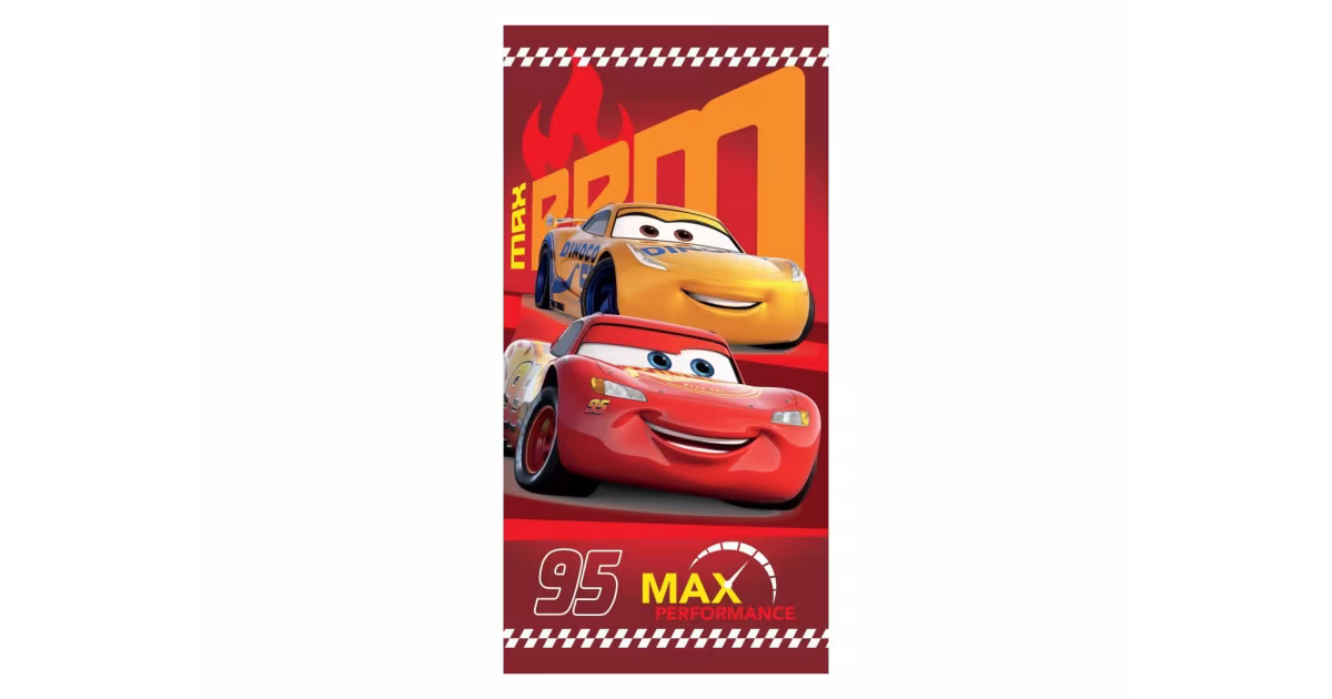 Dětská osuška 70 × 140 cm ‒ Cars "95 red" Časově Omezené