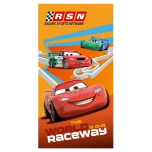 Dětská osuška CARS - oranžová 70x140cm Levný