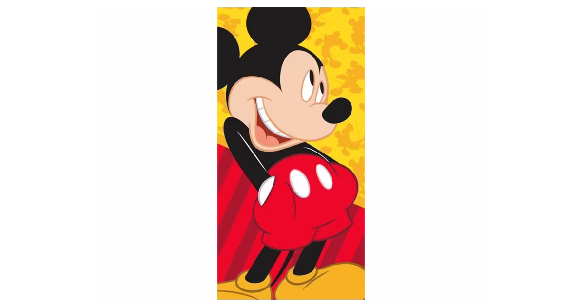 Tovární Cena Dětská osuška MICKEY MOUSE - ÚSMĚV 70x140cm