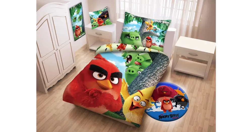 DĚTSKÉ BAVLNĚNÉ POVLEČENÍ - Angry birds Movie 1166 Víkendová Akce