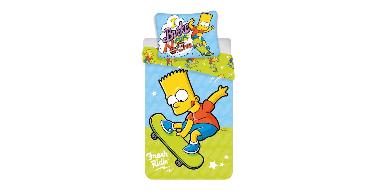 Cenový Hit Dětské bavlněné povlečení - Bart skate 03