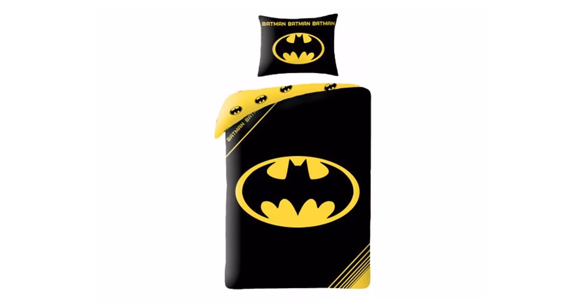 Pouze Dnes DĚTSKÉ BAVLNĚNÉ POVLEČENÍ - Batman černé