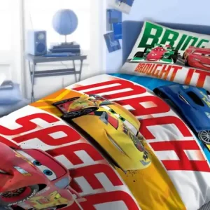 DĚTSKÉ BAVLNĚNÉ POVLEČENÍ - Cars Mach Speed Autentický
