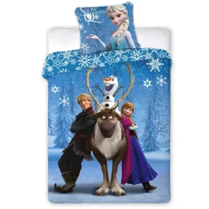 DĚTSKÉ BAVLNĚNÉ POVLEČENÍ DUO - Frozen Snow Queen Sezónní Sleva