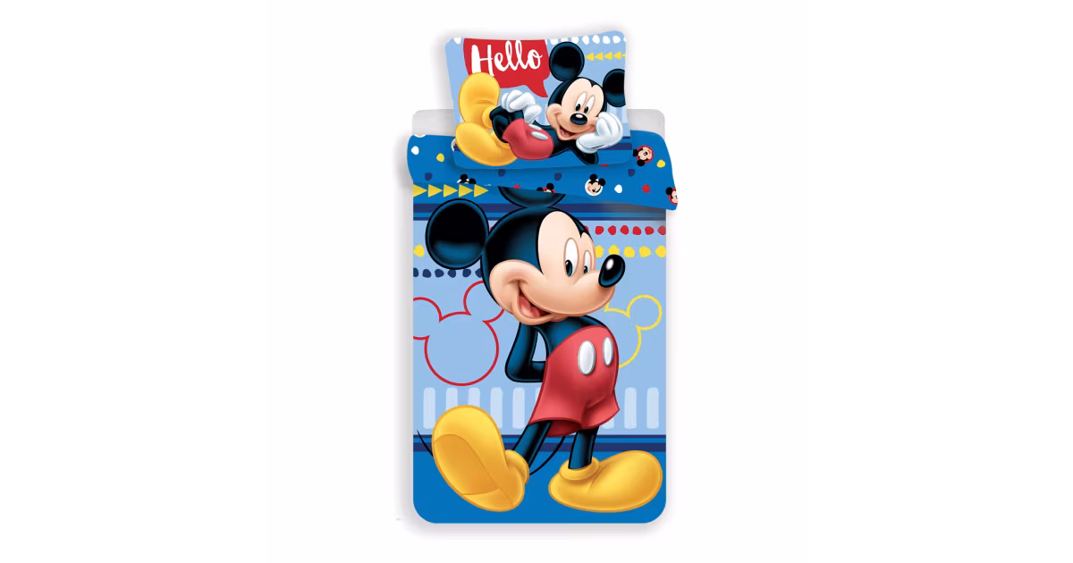 Omezená Nabídka Dětské bavlněné povlečení - Mickey 004 Hello
