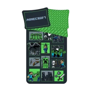 Dětské bavlněné povlečení – Minecraft Survival mode Expresní Doručení