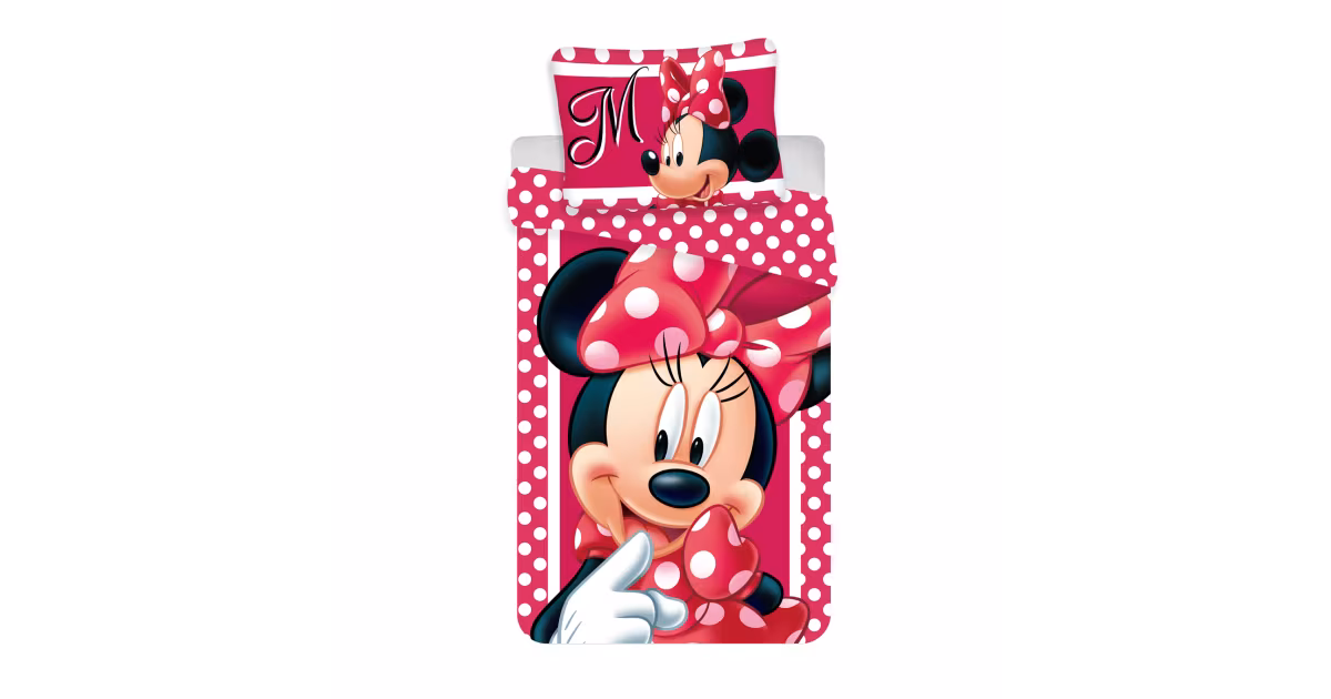Dětské bavlněné povlečení - Minnie "Dots" Super Cena